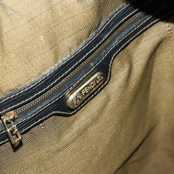 FENDI Zucca Canvas Backpack Brown Black gold Auth ep8792 - Picture 10 of 16